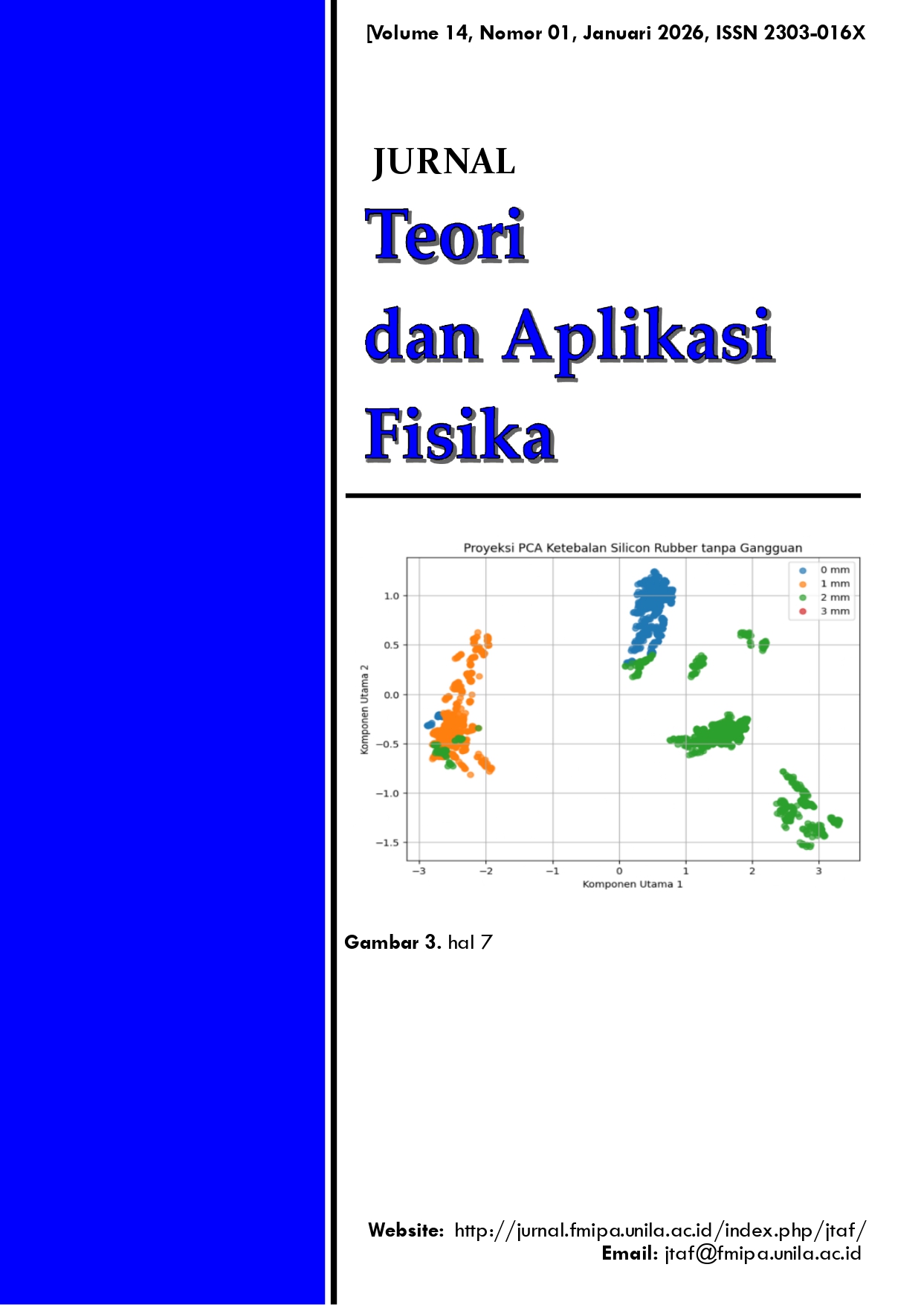 					View Vol. 14 No. 01 (2026): Jurnal Teori dan Aplikasi Fisika
				